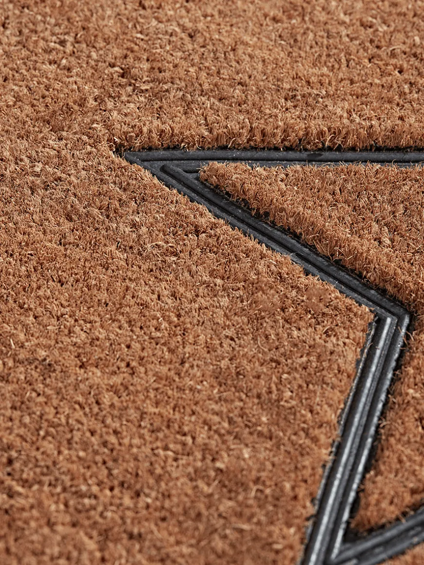 Embossed Rubber Star Doormat - Large