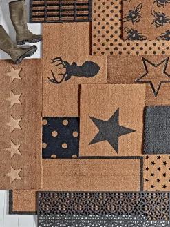 Embossed Stars Doormat - Double