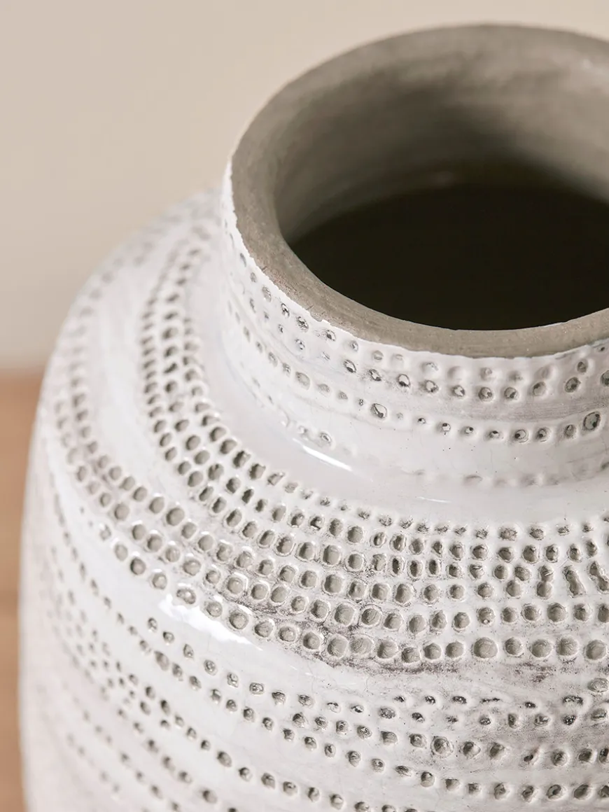 Etched Dotted Vase