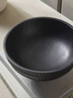 Etched Mango Wood Bowl - Large