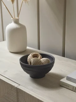Etched Mango Wood Bowl - Small