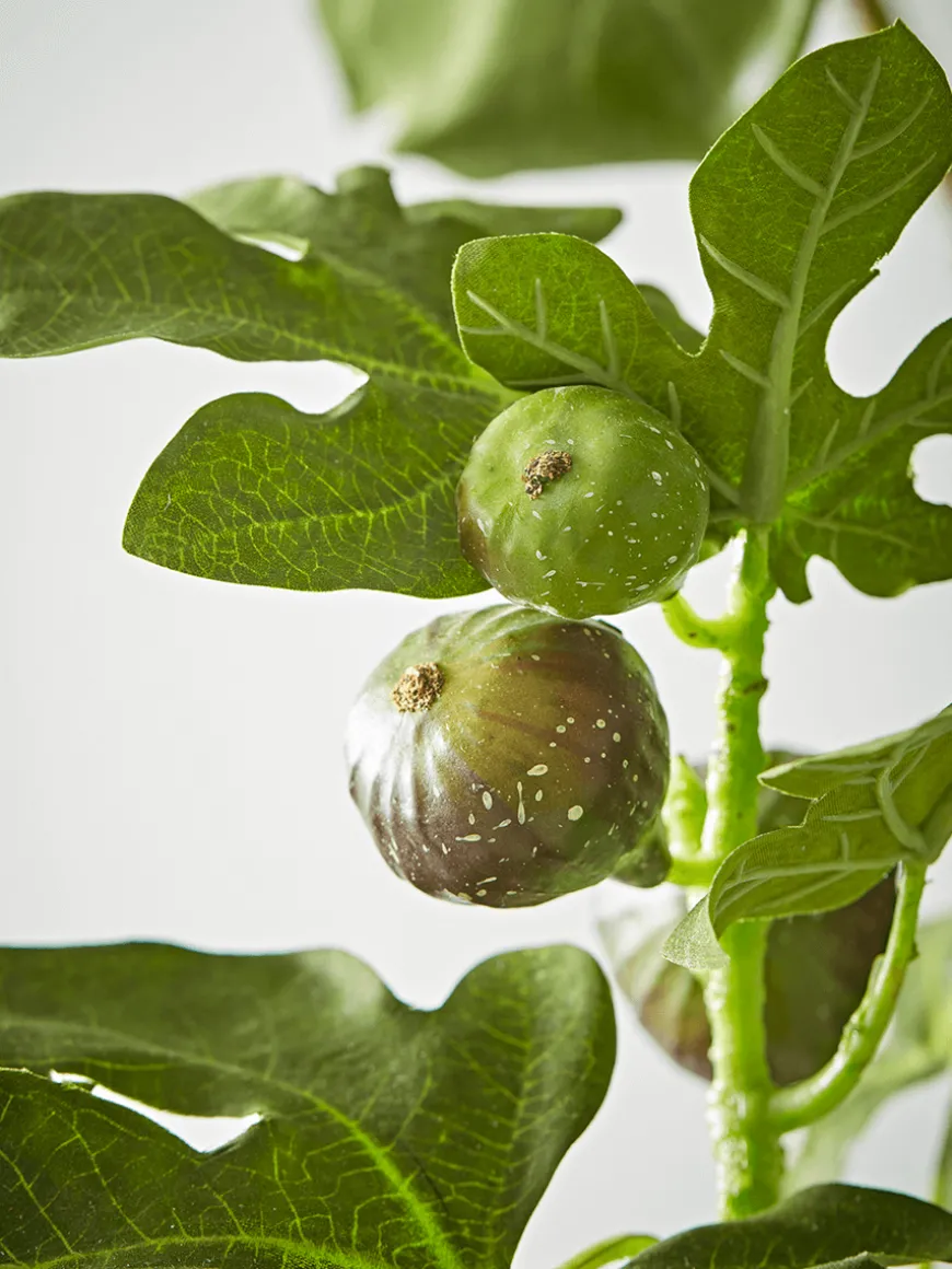 Faux Potted Fruiting Fig Tree