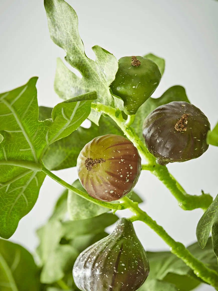 Faux Potted Fruiting Fig Tree