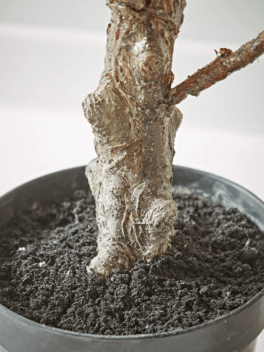 Faux Potted Fruiting Fig Tree