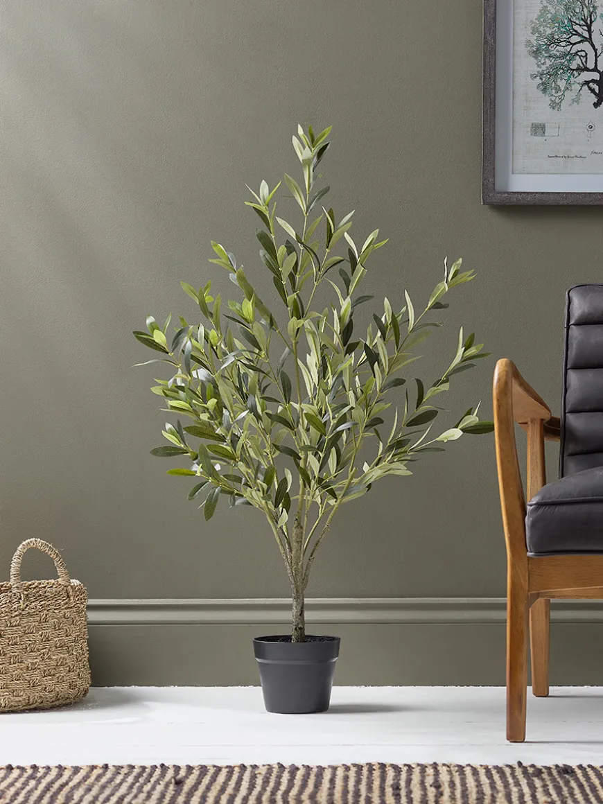 Faux Potted Olive Tree