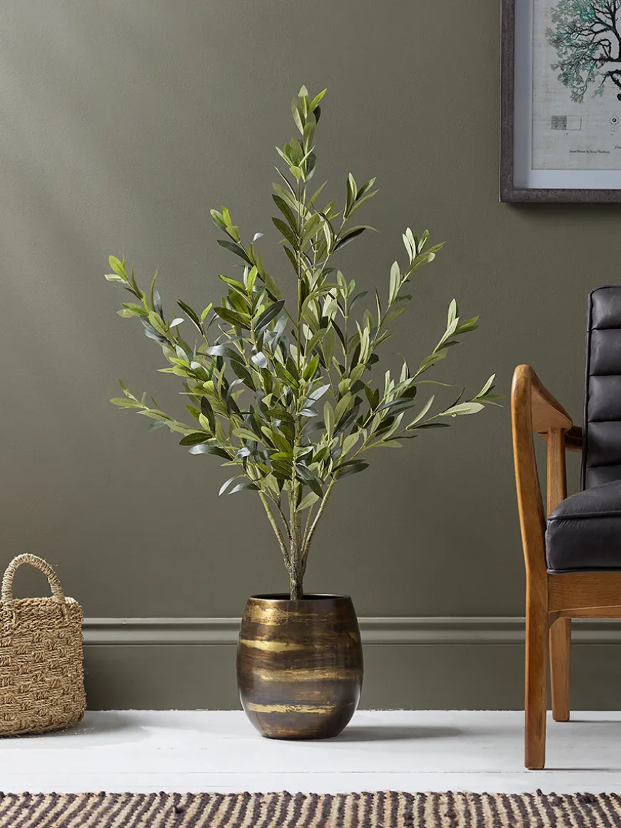 Faux Potted Olive Tree