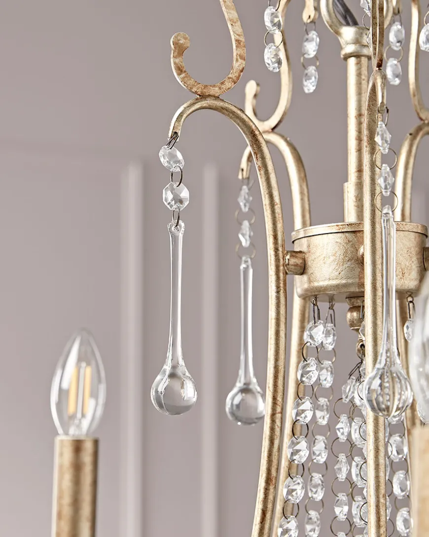 Five Arm Leaf Chandelier