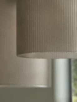 Five Ribbed Column Smoke Glass Pendant