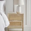 Flat Rattan Webbing Bedside Table