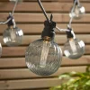 Fluted Globe Festoon Lights - Clear