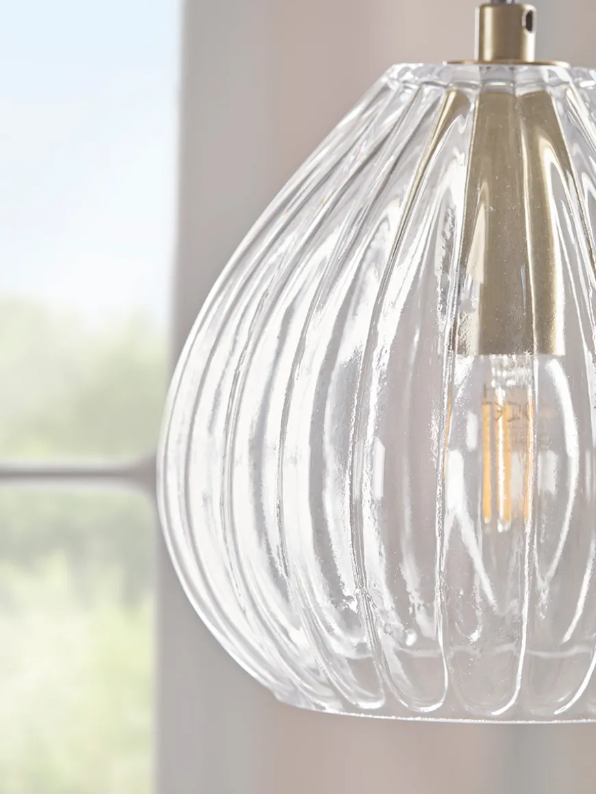 Fluted Tapered Pendant
