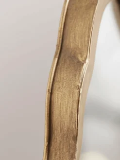 Folding Table Mirror Brass