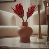 Footed Terracotta Vase