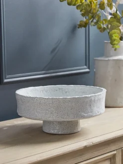 Footed Textured Decorative Bowl