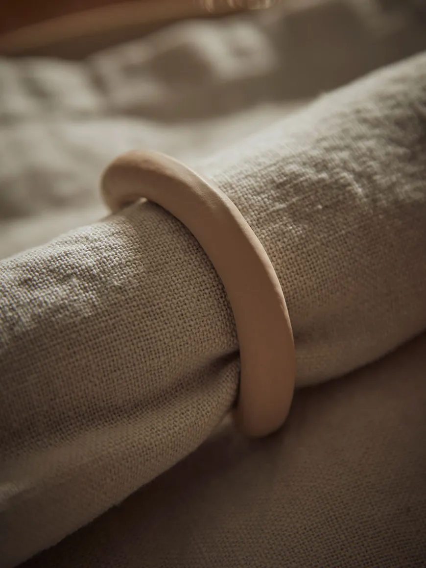 Four Abstract Napkin Rings