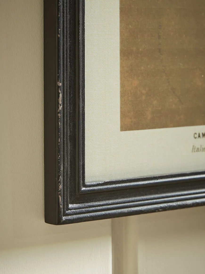 Four Aged Effect Floral Framed Prints