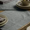 Four Cotton Placemats - Grey