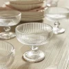 Four Fluted Sundae Glasses