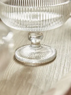 Four Fluted Sundae Glasses