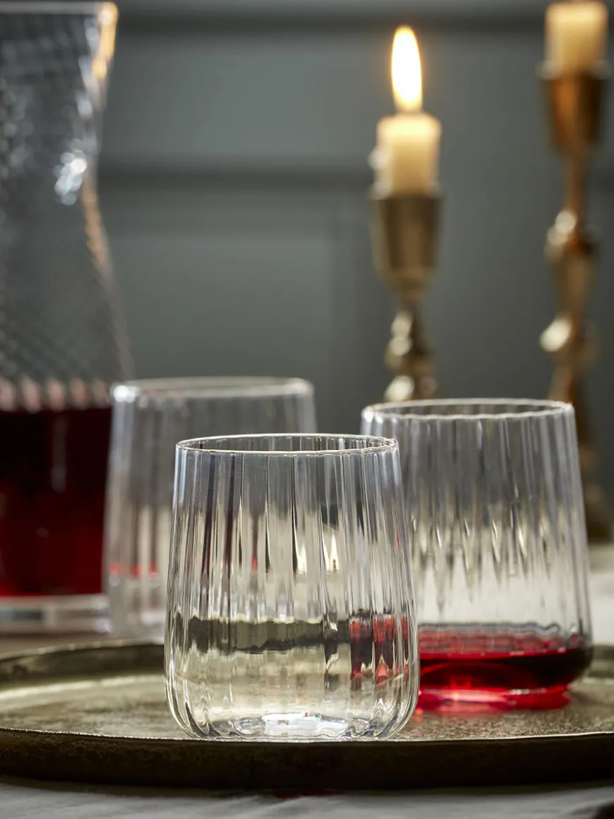 Four Fluted Tumblers