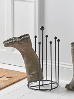 Four Pair Round Boot Rack