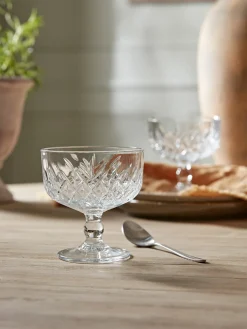 Four Vintage Style Ice Cream Bowls