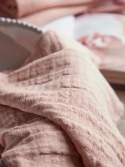 Four Waffle Napkins - Blush