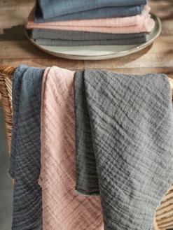 Four Waffle Napkins - Blush