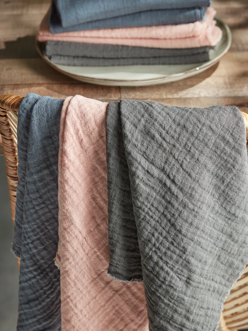Four Waffle Napkins - Blush