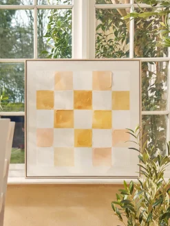 Framed Chequered Canvas