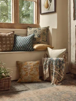 Frayed Edge Cushion - Buttercup