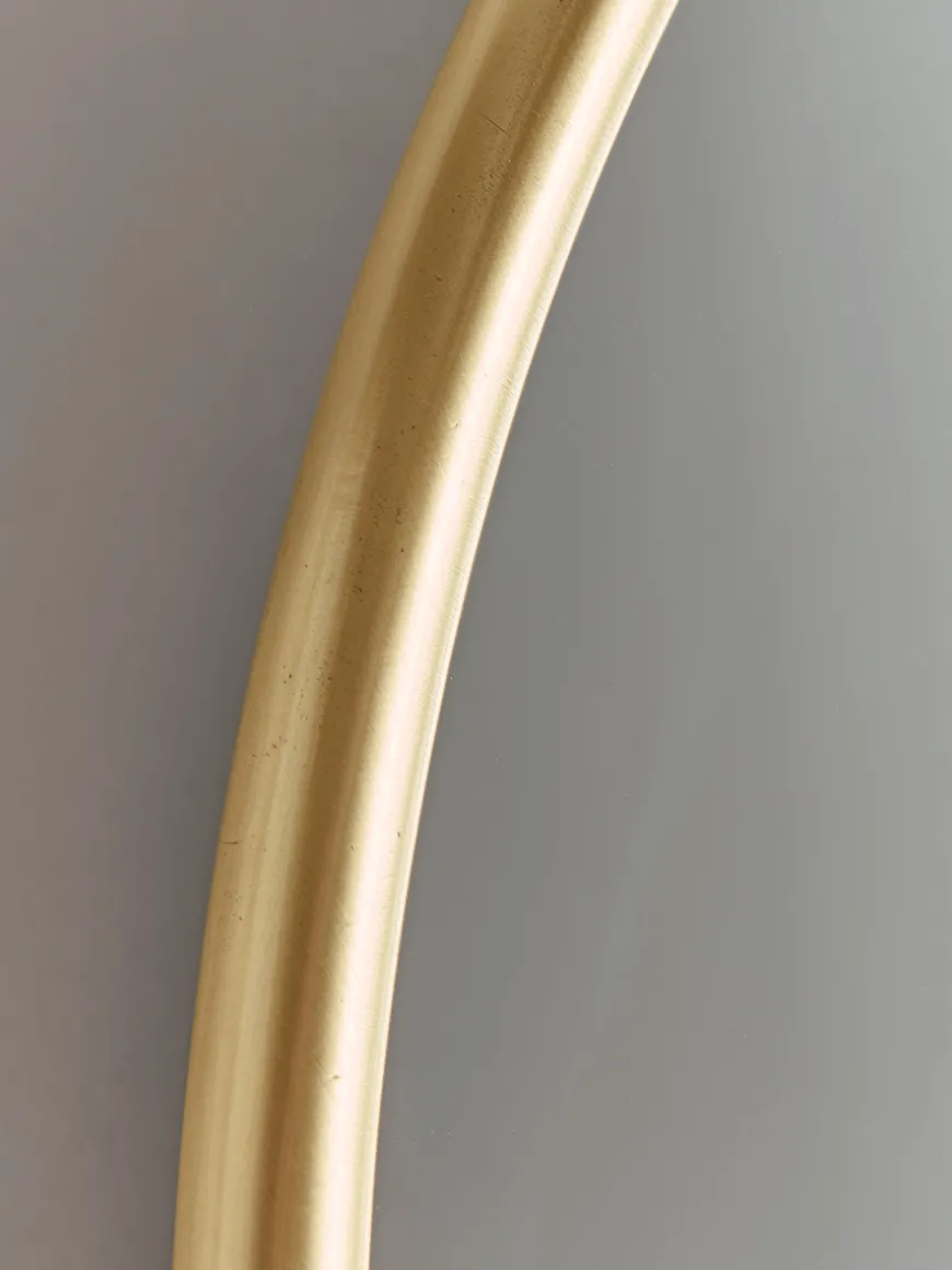 French Oval Mirror - Brass