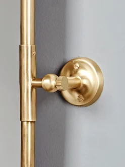 French Rectangle Wall Mirror - Brass