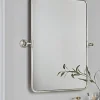 French Rectangle Wall Mirror - Antique Silver