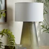 Frosted Green Glass Table Lamp