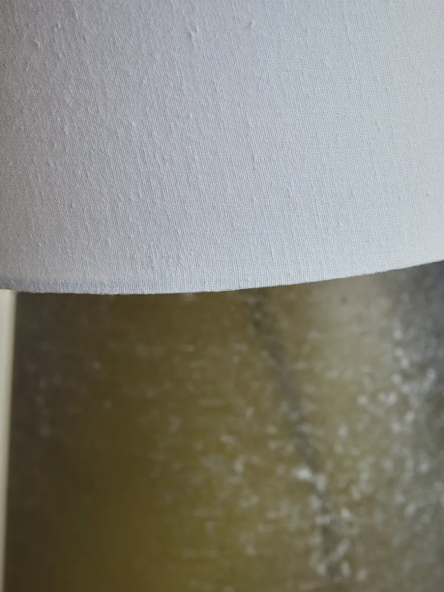 Frosted Green Glass Table Lamp