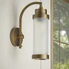 Frosted Pillar Wall Light