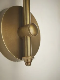 Frosted Pillar Wall Light