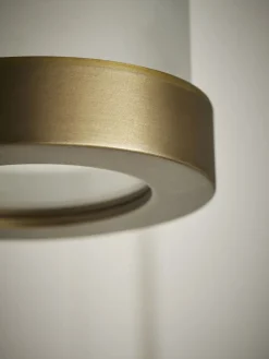Frosted Pillar Wall Light