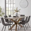 Geo Rustic Oak Dining Table - 2m