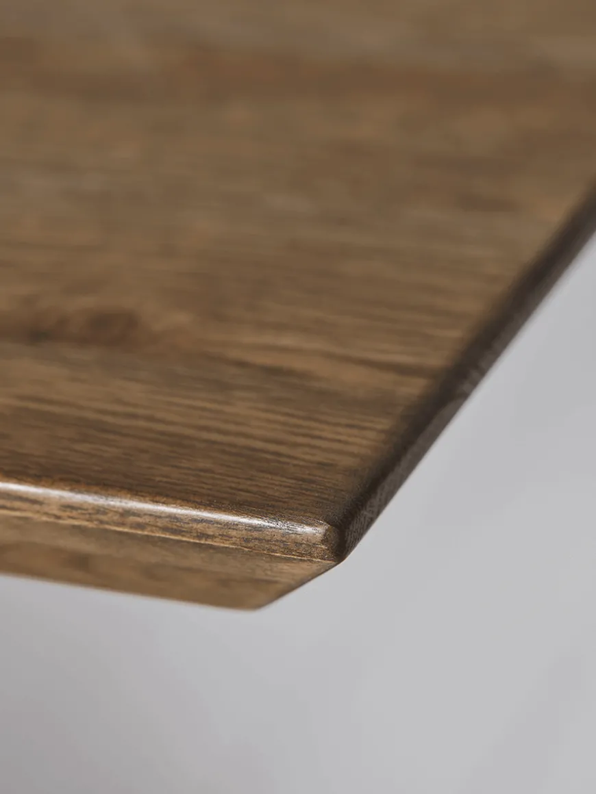 Geo Rustic Oak Dining Table - 2m