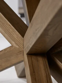 Geo Rustic Oak Dining Table - 2m