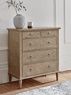 Geometric Parquet Chest Of Drawers