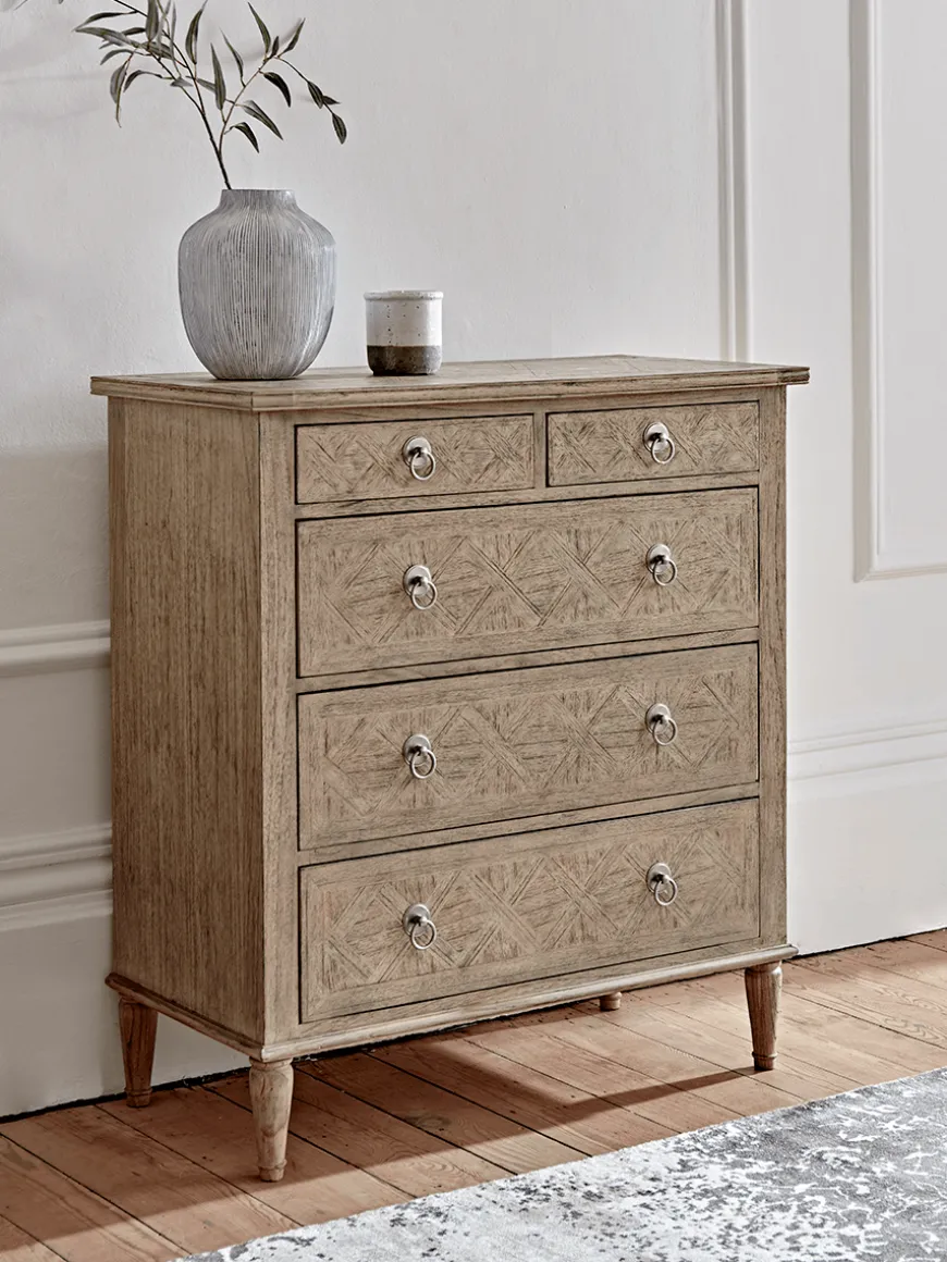 Geometric Parquet Chest Of Drawers