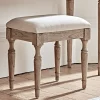 Geometric Parquet Dressing Table Stool