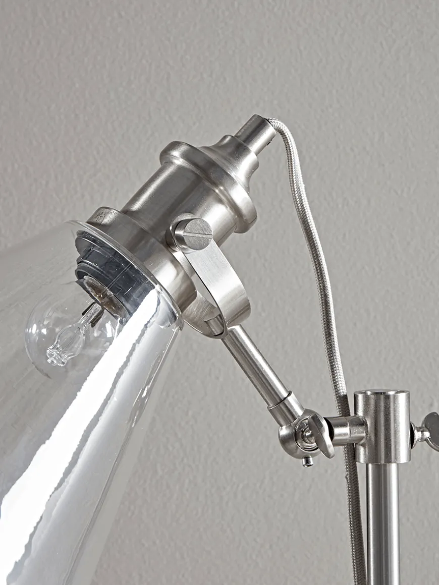 Glass & Concrete Floor Lamp
