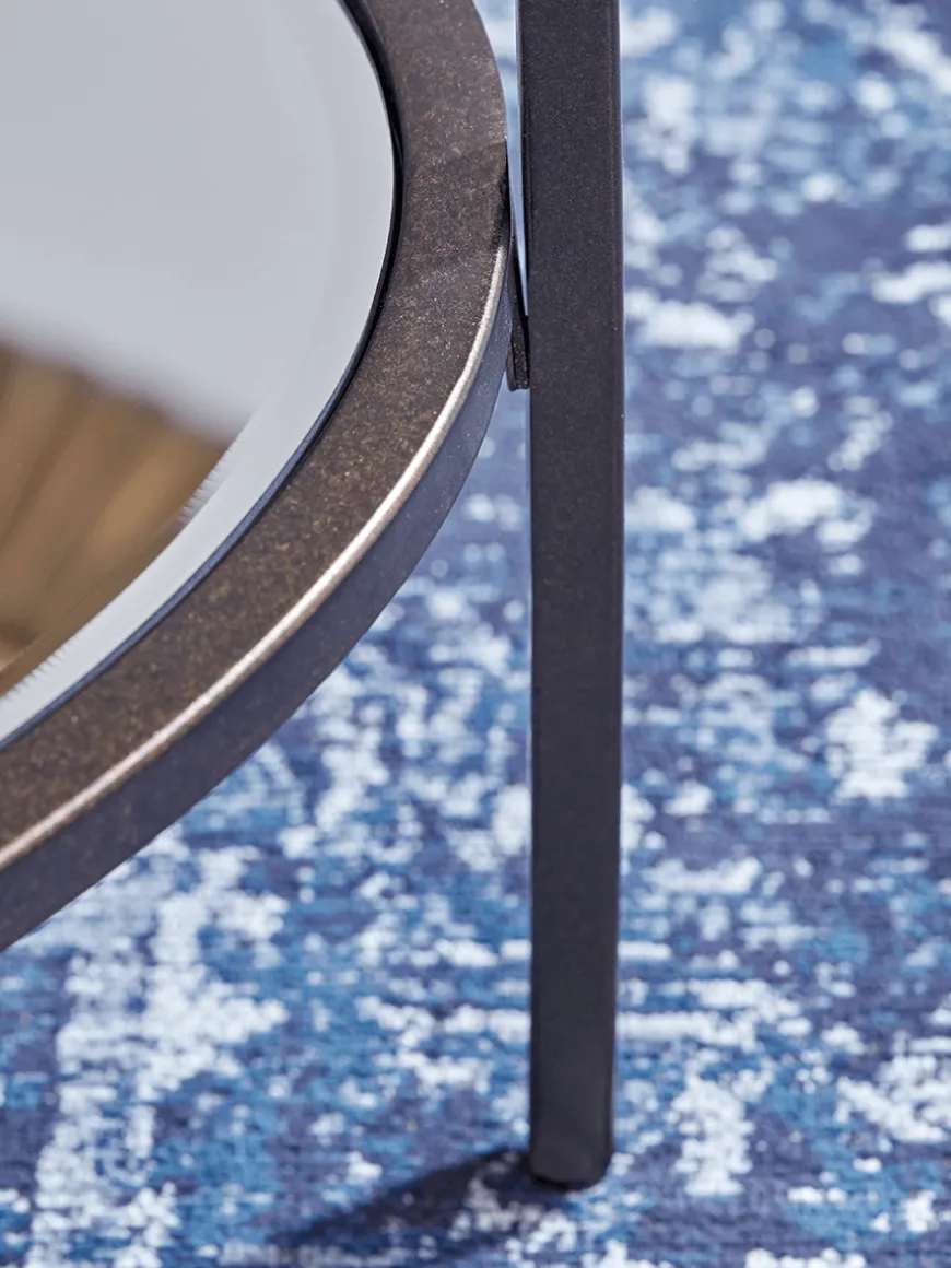 Glass Display Coffee Table - Aged Bronze