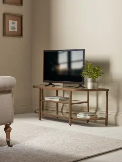 Glass Display Media Unit - Aged Bronze