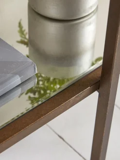 Glass Display Shelf Unit - Aged Bronze
