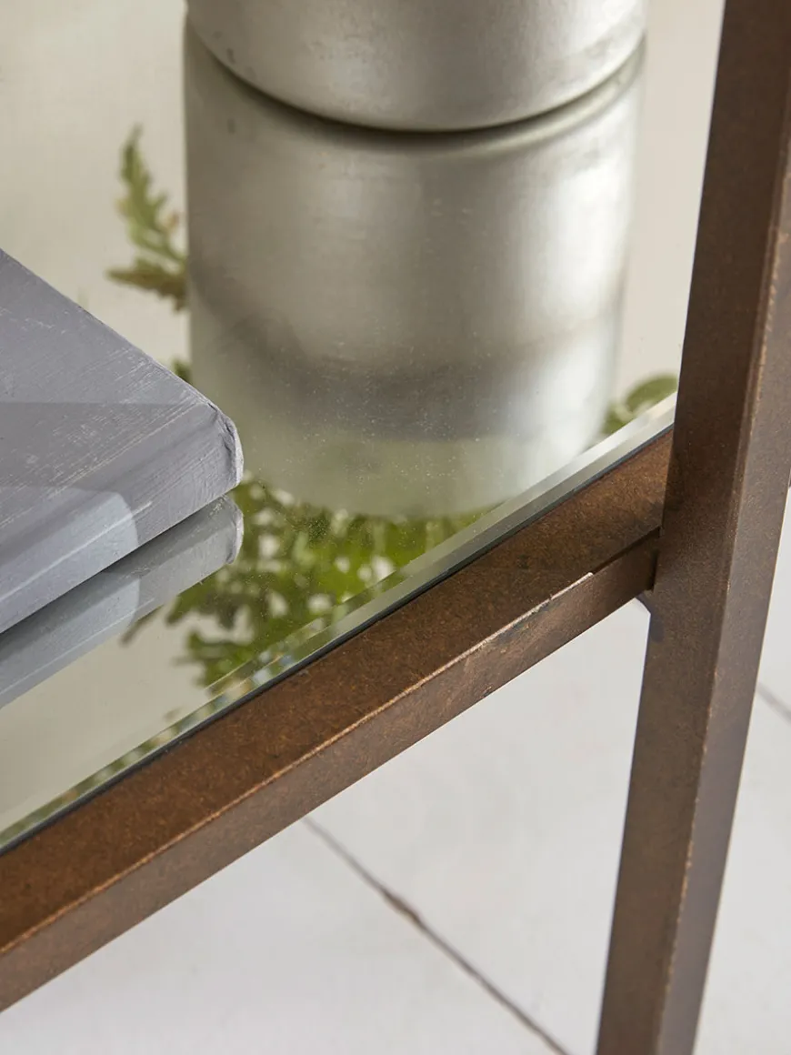 Glass Display Shelf Unit - Aged Bronze